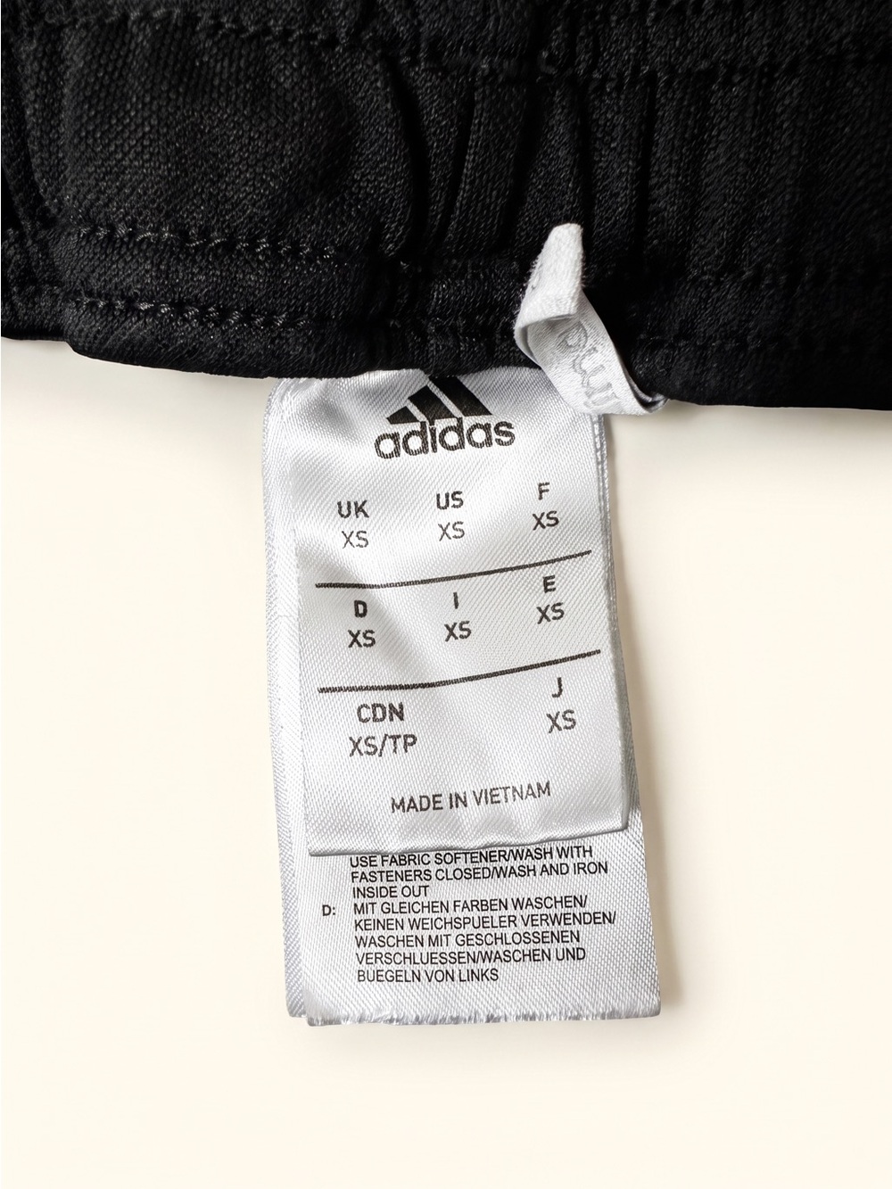 Adidas Black Jogger Sweatpants with White Side Stripes - Picture 5 of 6